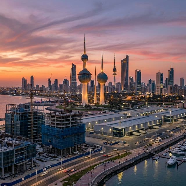 Massive commercial manpower and logistics deployment infrastructure in Kuwait